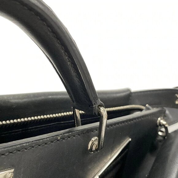 Auth FENDI Medium peekaboo iconic,Monster 7VA388 Black Leather - Business Bag - Picture 9 of 16